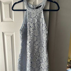 Lulus Light Blue Lace Dress